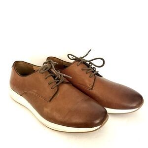 Vince Camuto Eadwine Lace Up Derby Sneakers Men’s Brown Leather Shoe Size 8.5